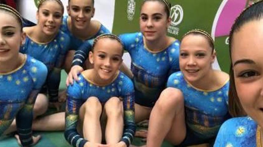 Components de l&#039;equip de l&#039;Egiba, tercer classificat a Palma de Mallorca