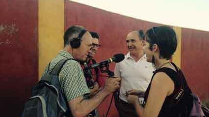 Mark Savage, Neal Razzell, Antonio Boyano y Ana Alvarado durante la entrevista.