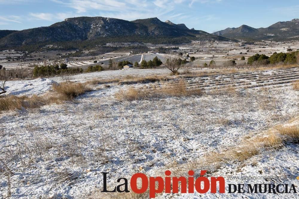 La nieve se deja ver tímidamente en la pedanía mor