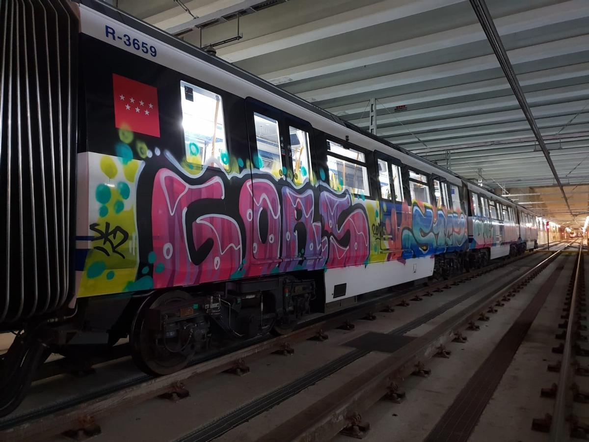 Un vagón del Metro de Madrid