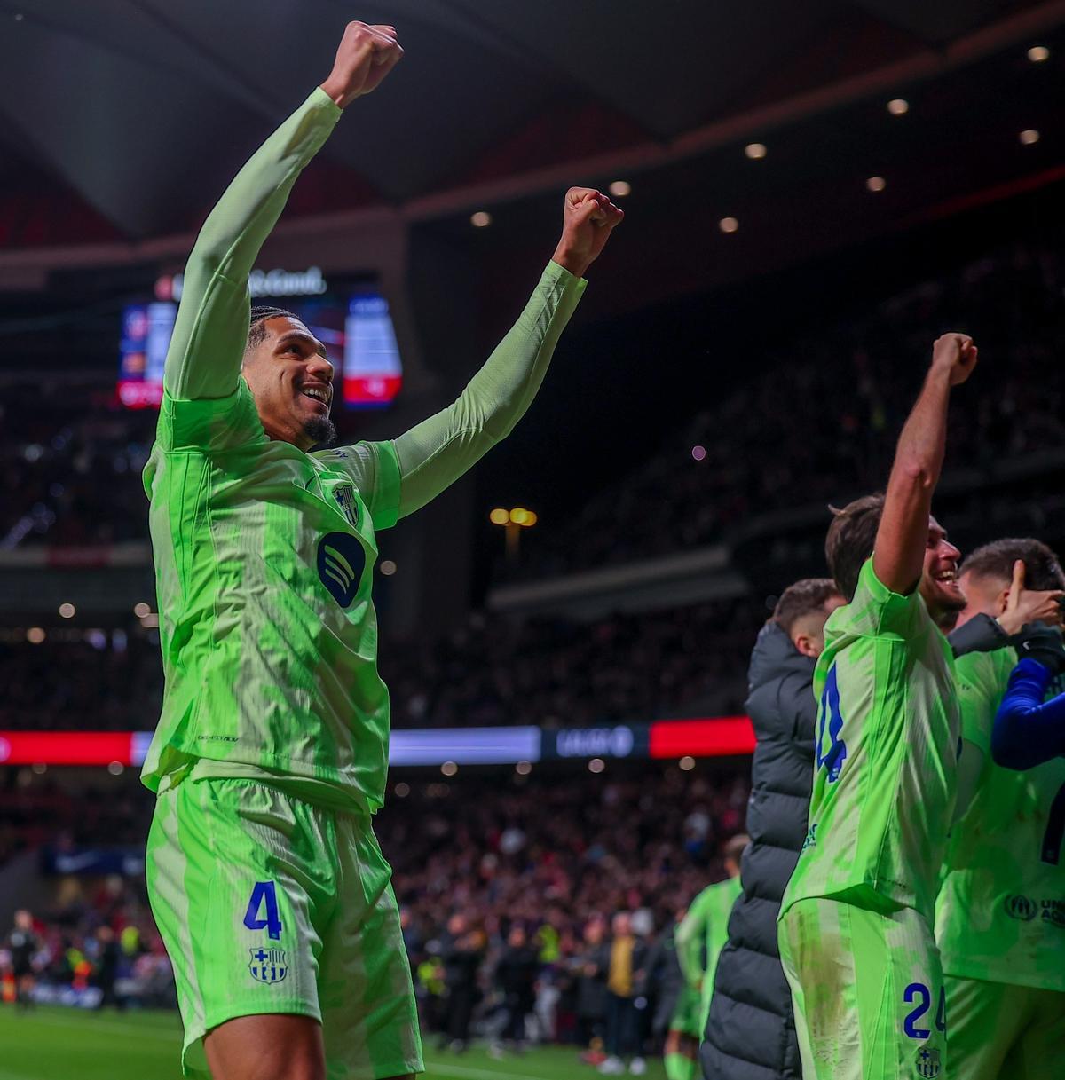 La tremenda celebración del Barça tras remontar al Atlético