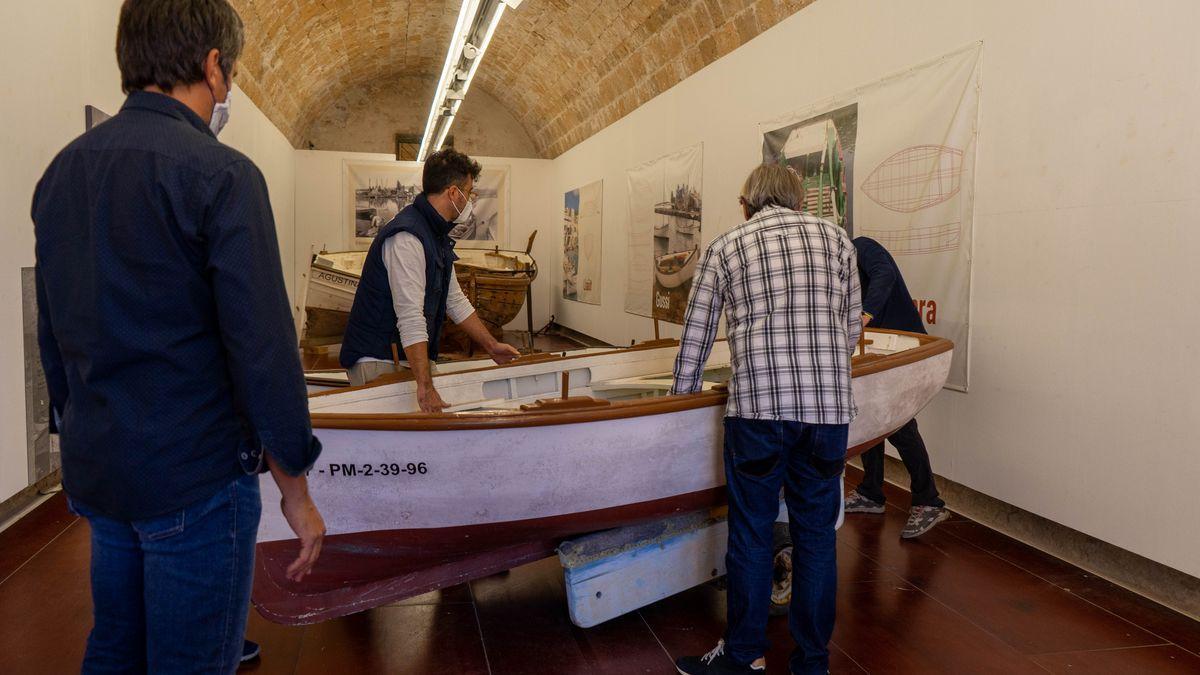 El bote descubierto 'U Moll' ya se exhibe en el Museu Marítim