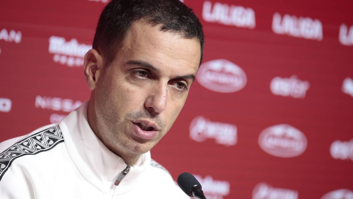 Rueda de prensa de Borja Jiménez, entrenador del Sporting ante próximo partido de liga contra el Cádiz