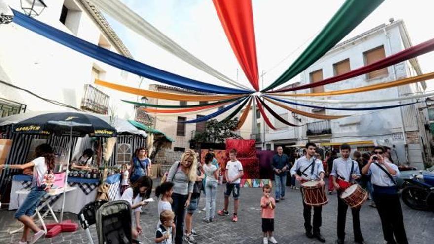 Una imagen de la Fira de Sant Miquel tomada en sus calles en la tarde de ayer.