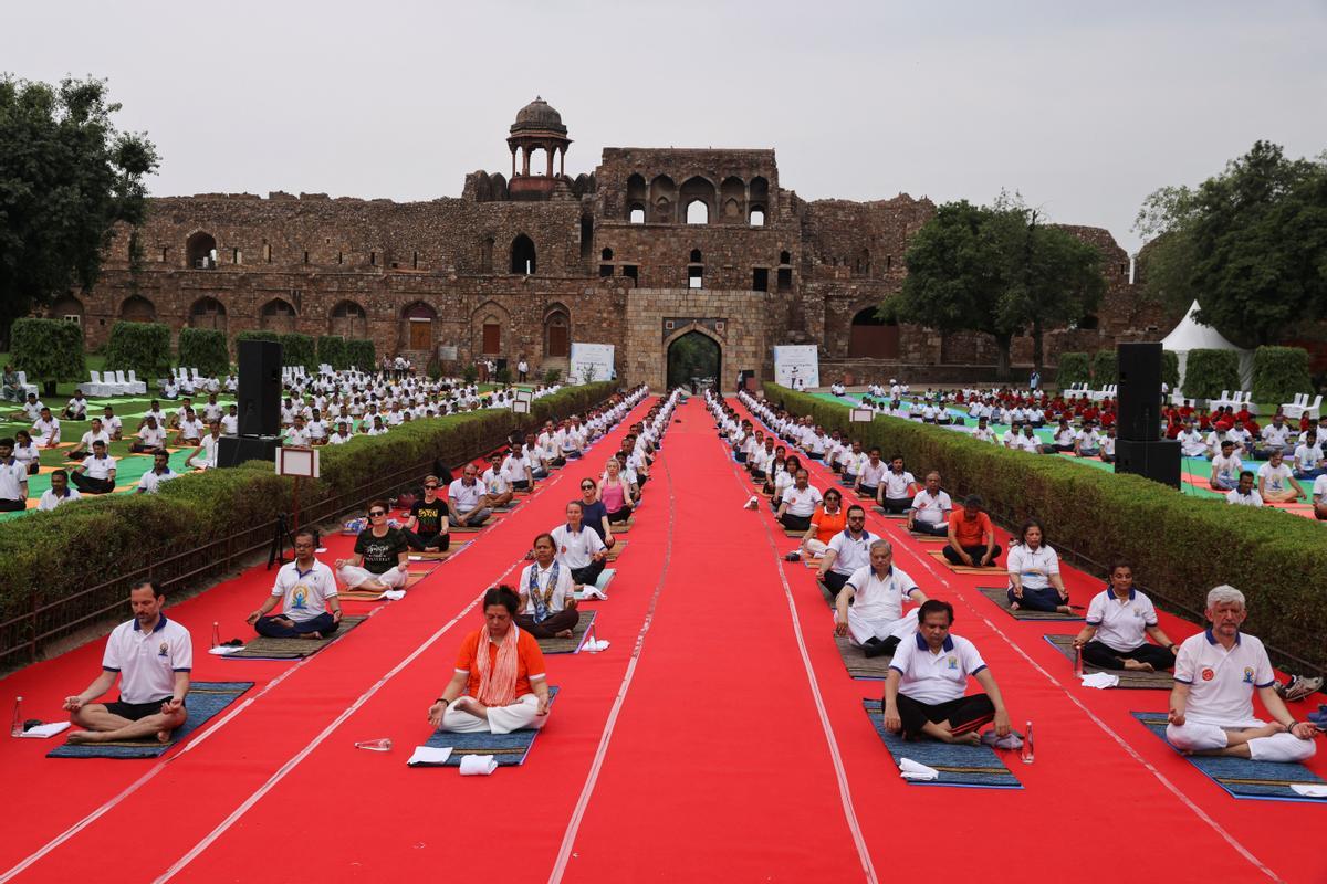 Día Internacional del Yoga en la India