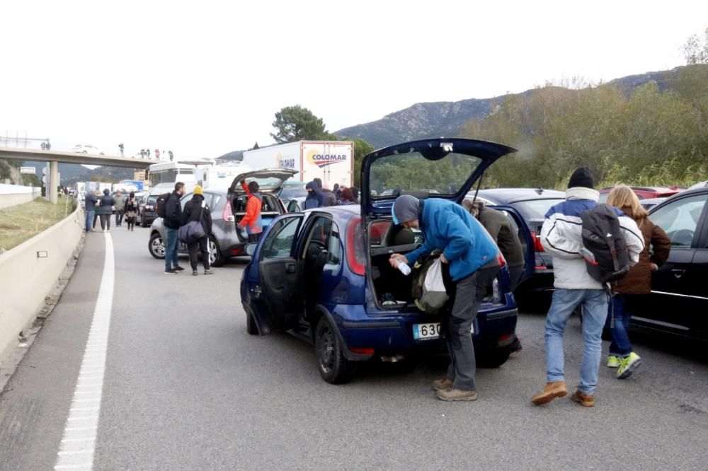 Tsunami Democràtic talla La Jonquera