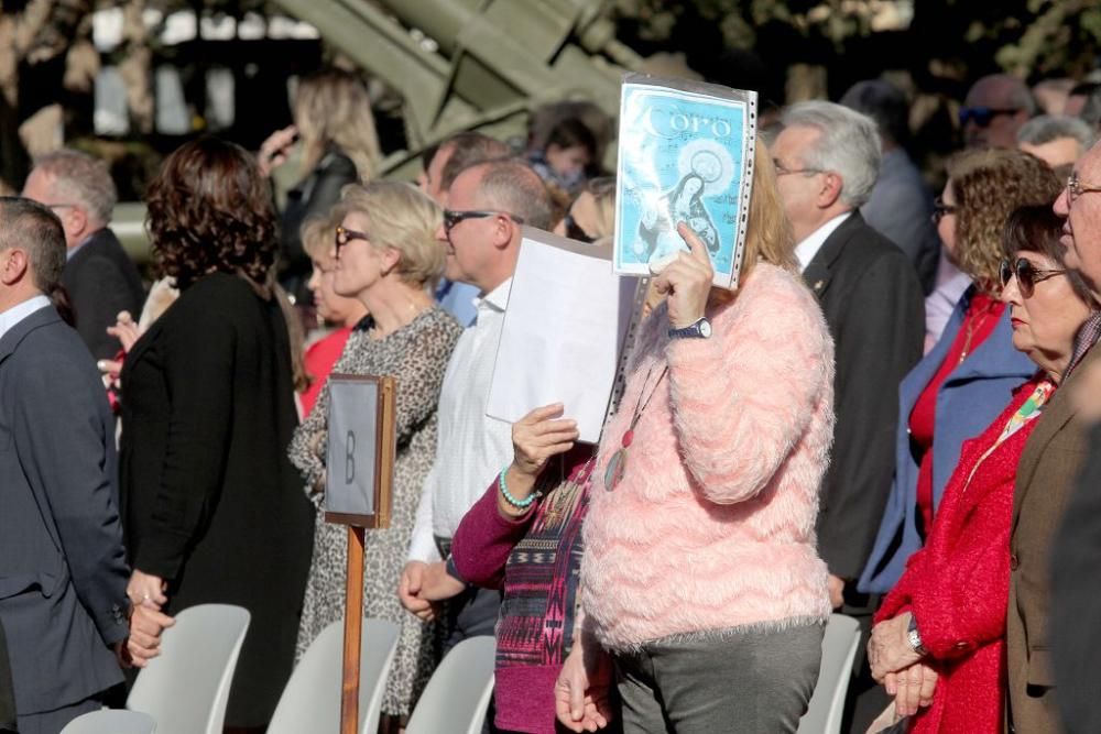 Acto por la festividad de Santa Bárbara en el Cuartel de Artillería Antiaérea de Cartagena