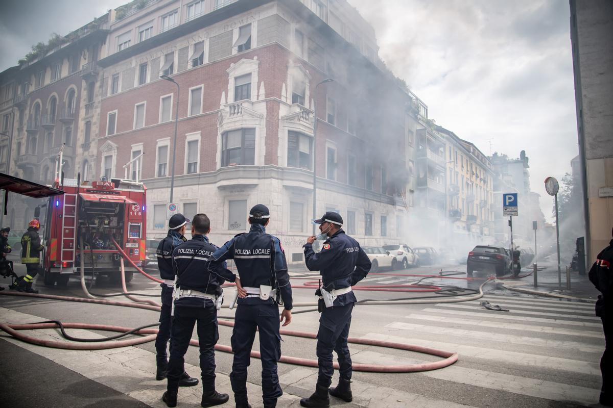 Fuerte explosión en el centro de Milán