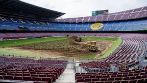 Limak entra amb les excavadores al Camp Nou