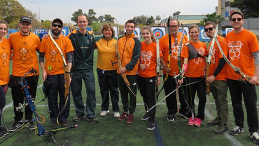 24 oros, 20 platas y 12 bronces en el CADU de escalada, squash, natación, tiro con arco y pilota