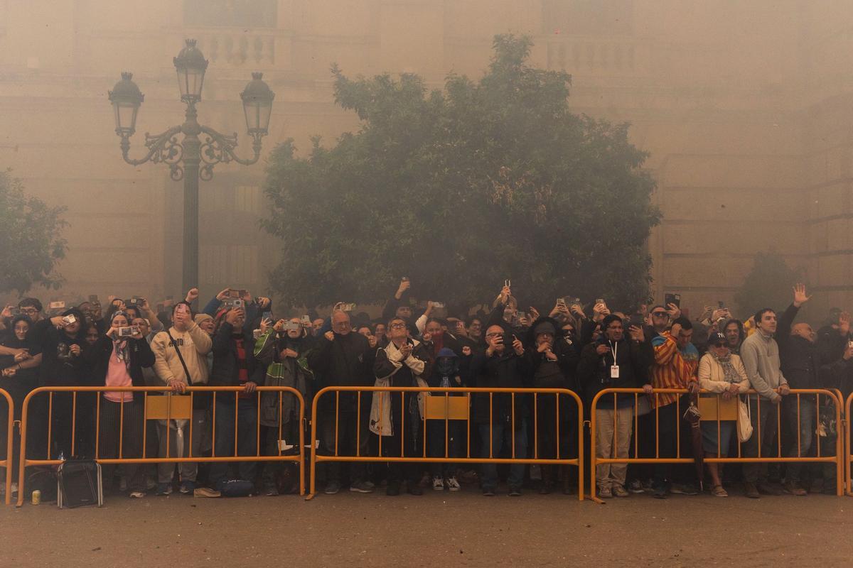 Mascletà del 3 de marzo a cargo de la pirotecnia Alto Palancia