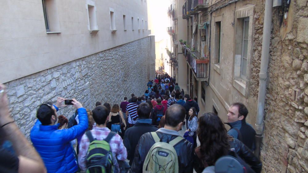 Manifestació 3+2 dels estudiants gironins