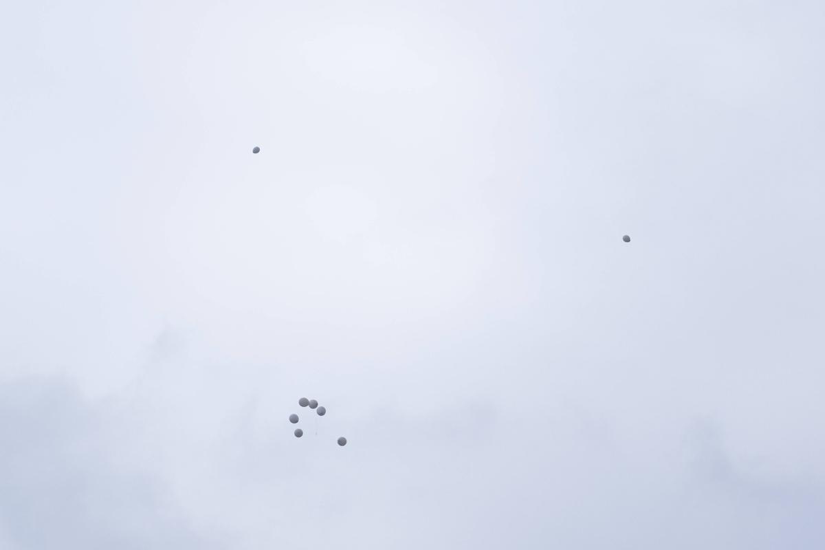 Los globos, en el cielo de Oviedo