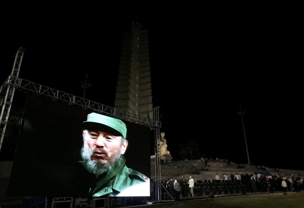 Masivo funeral con líderes de todo el mundo para despedir a Fidel Castro.