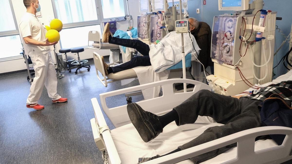 Área de hemodiálisis del Hospital del Vinalopó, en Elche