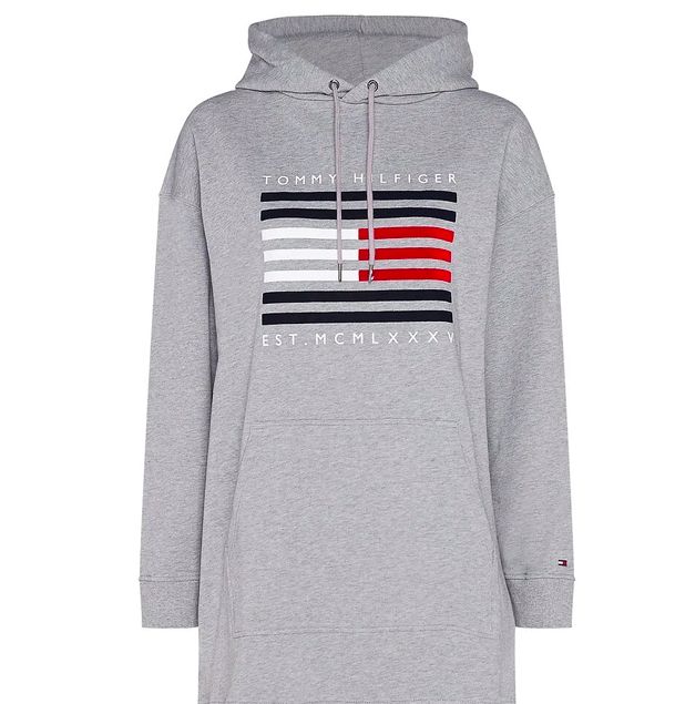 Vestido sudadera con capucha de algodón ecológico