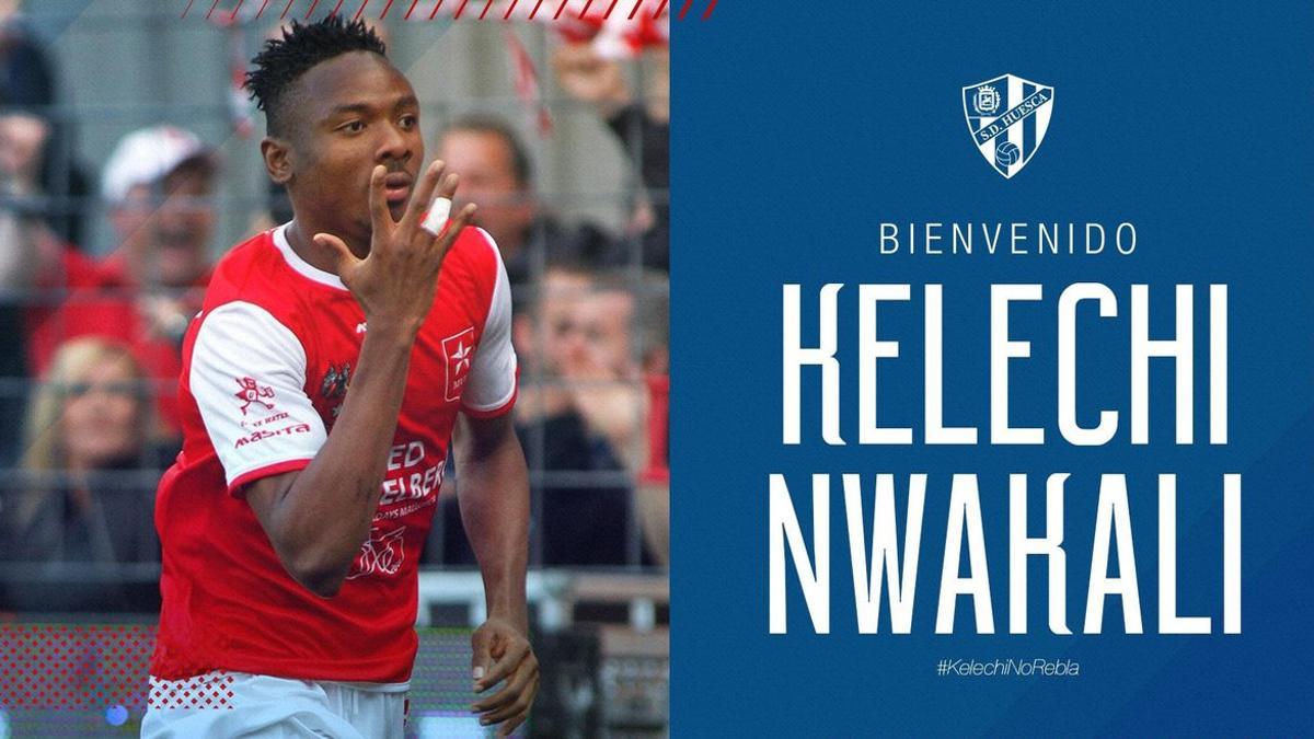 El Huesca ha hecho oficial el fichaje de Nwakali