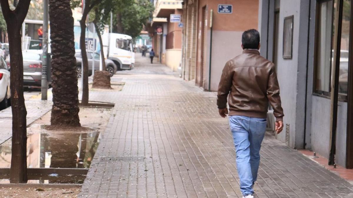 Lugar en el que se produjo la agresión mortal en 2019, en la calle Sierra Martés de València.