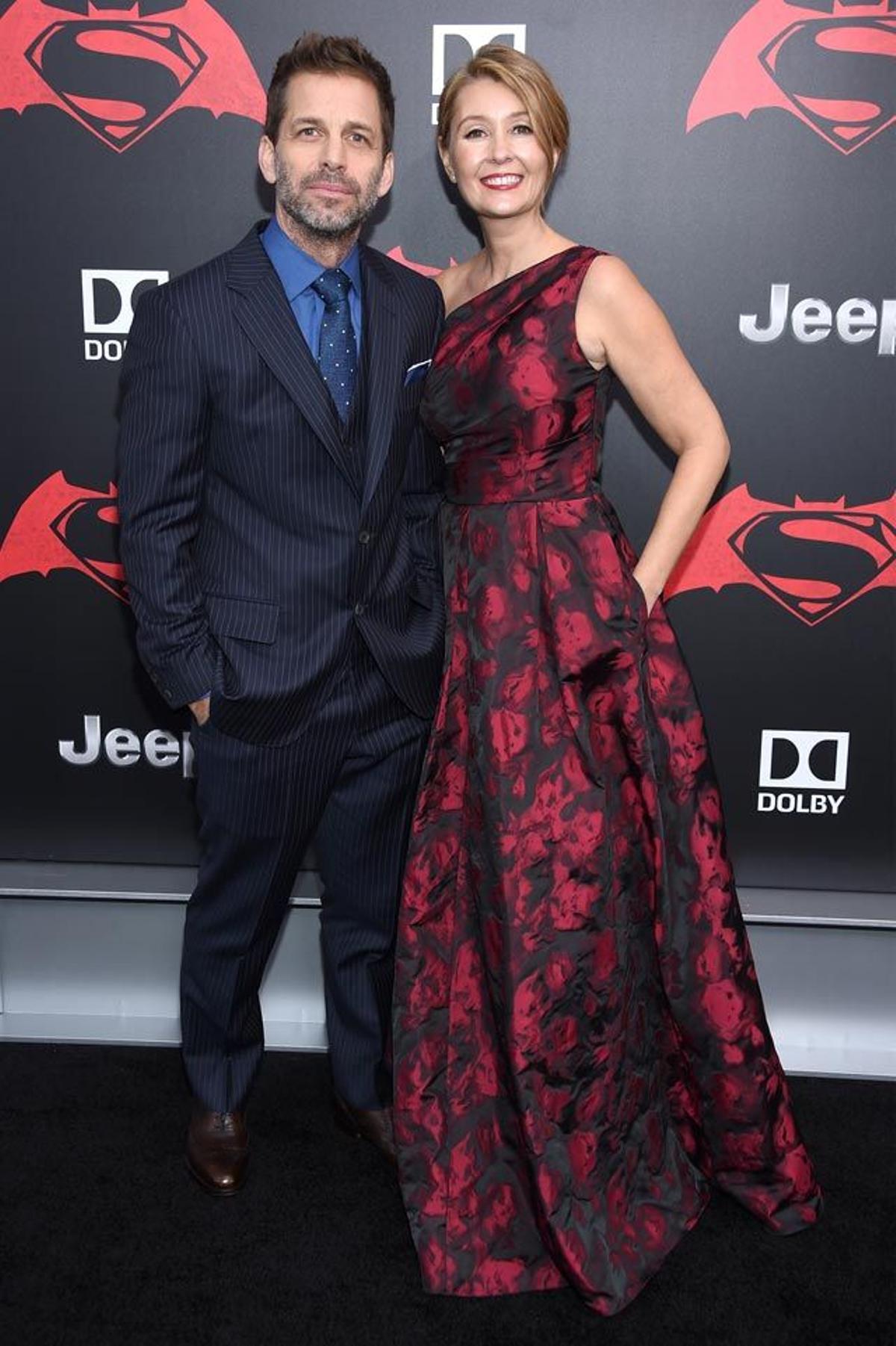 Zack y Deborah Snyder, en la première neoyorquina de 'Batman v Superman'.