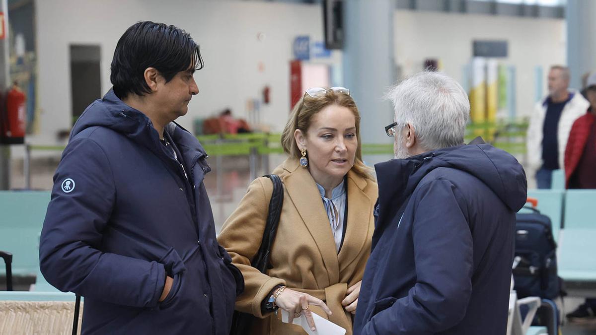 Marco Garcés, junto a Marián Mouriño.