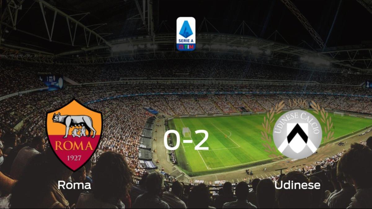 El Udinese se lleva los tres puntos frente a la AS Roma (0-2)