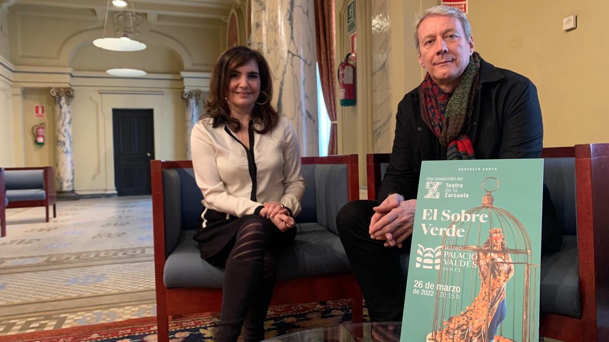 Yolanda Alonso y Daniel Bianco, en la presentación de la zarzuela &quot;El sobre verde&quot;