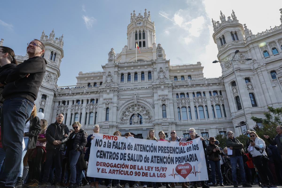 Manifestación em Madrid en defensa de la sanidad pública