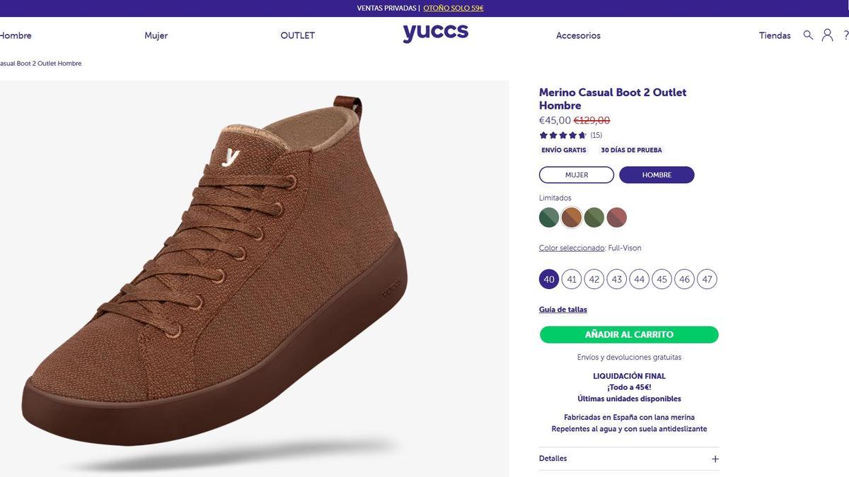 La plataforma de compra de Yuccs, a día 18 de noviembre, continúa aceptando pedidos.