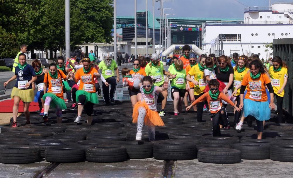 Alrededor de 1.500 personas personas participaron esta mañana en una carrera de obstáculos adaptada para corredores con discapacidad