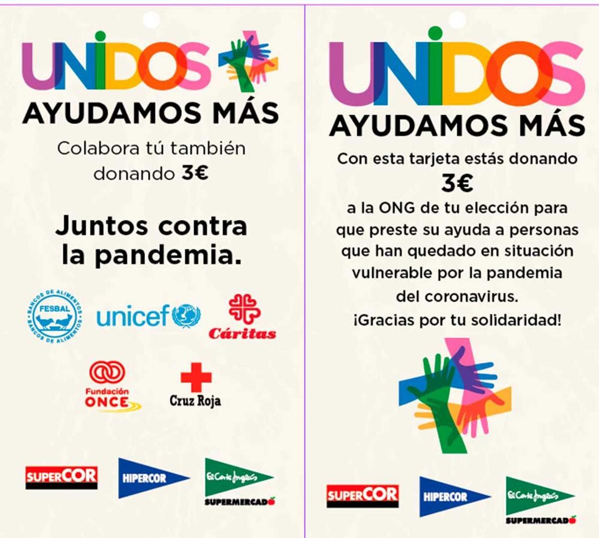 Tarjetas Unidos ayudamos más a la venta en El Corte Inglés.