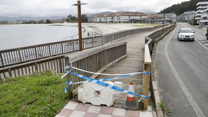 La Xunta repondrá los anclajes de los pilotes de la pasarela de A Ladeira