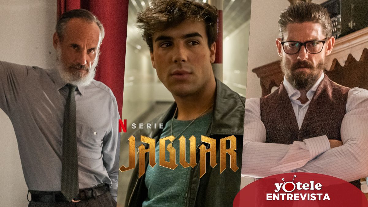 Francesc Garrido, Óscar Casas y Adrián Lastra en 'Jaguar', la nueva serie española de Netflix