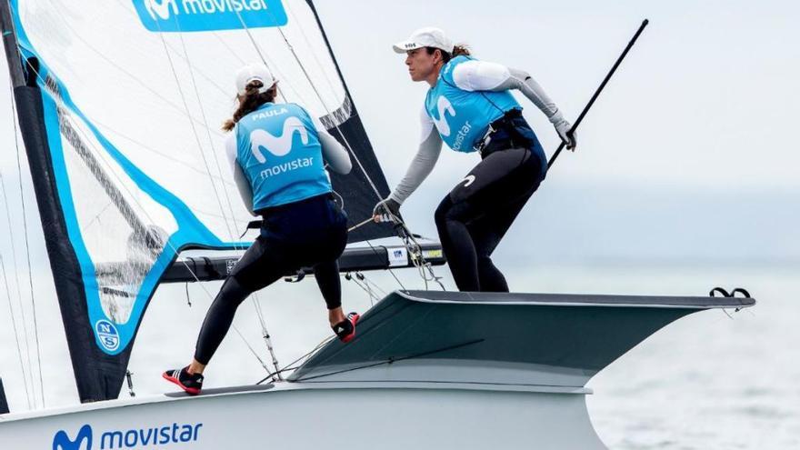 Paula BarcelÃ³, en el Mundial de vela