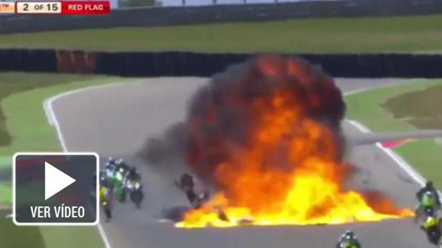 Imagen de la explosión en Motorland.