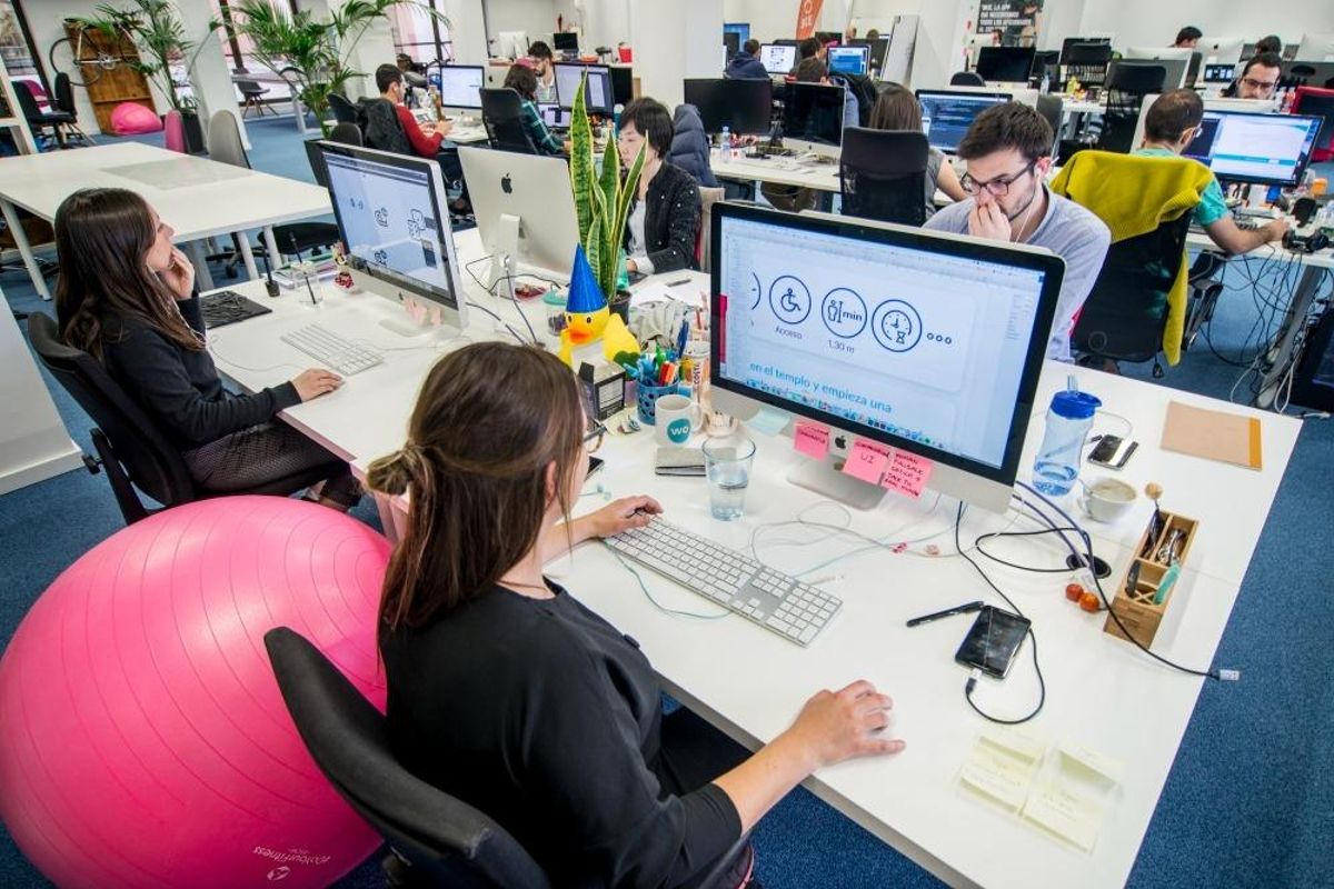 Las oficinas de una startup de Barcelona, en una imagen de archivo