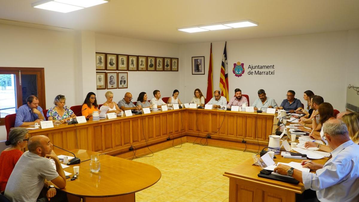 Imagen de un pleno celebrado esta legislatura en Marratxí.