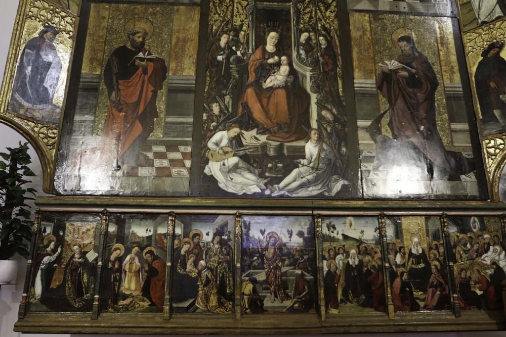 El retablo es el conjunto pictórico más importante de Ibiza