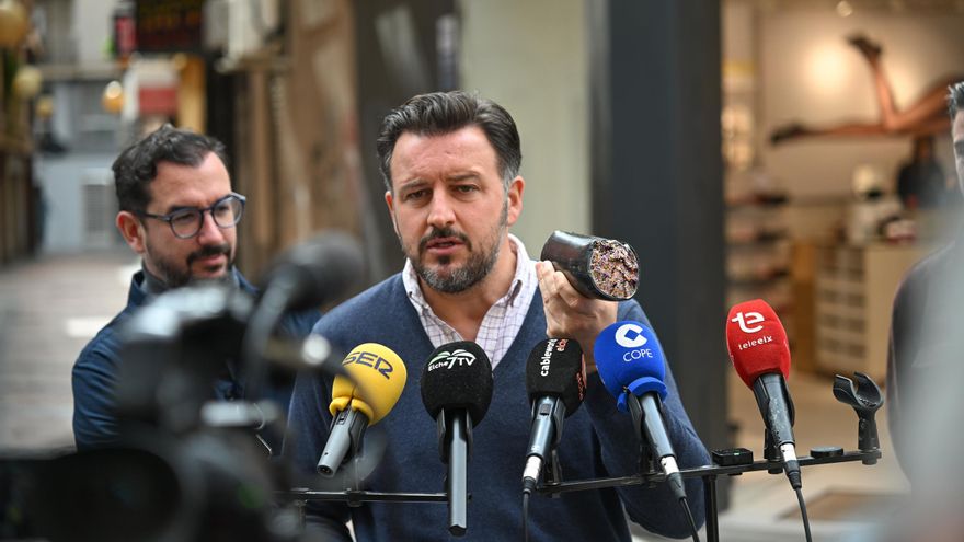Elche pagará el soterramiento de 74 tendidos aéreos de cable de su centro histórico