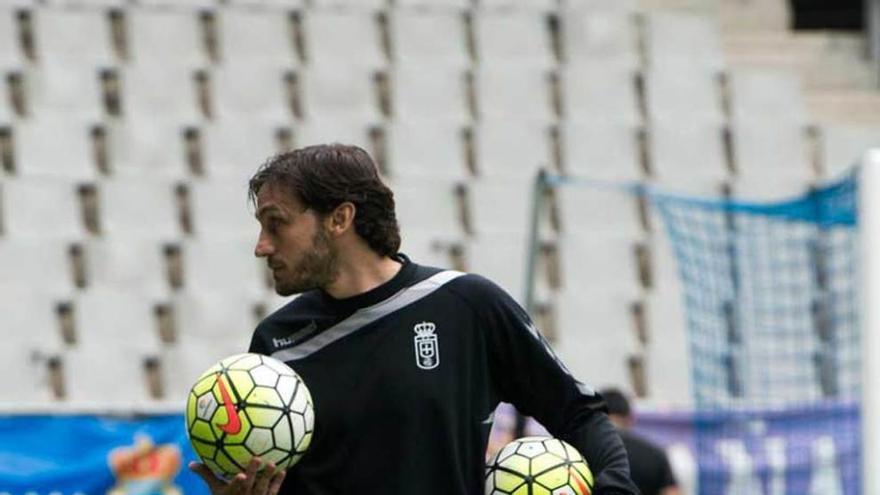 Generelo, ayer en el Carlos Tartiere.