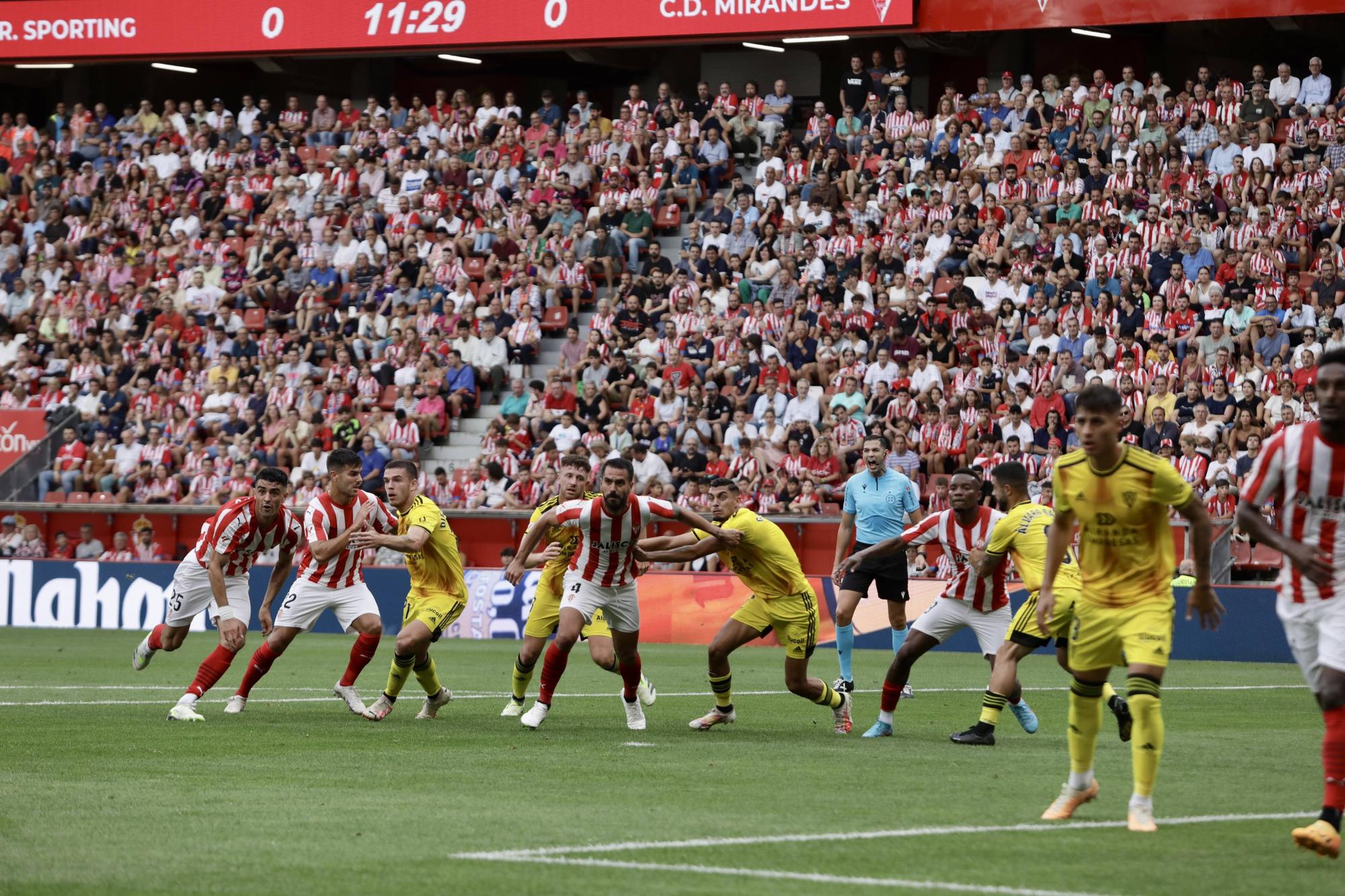 Así fue el partido entre el Sporting y el Mirandés