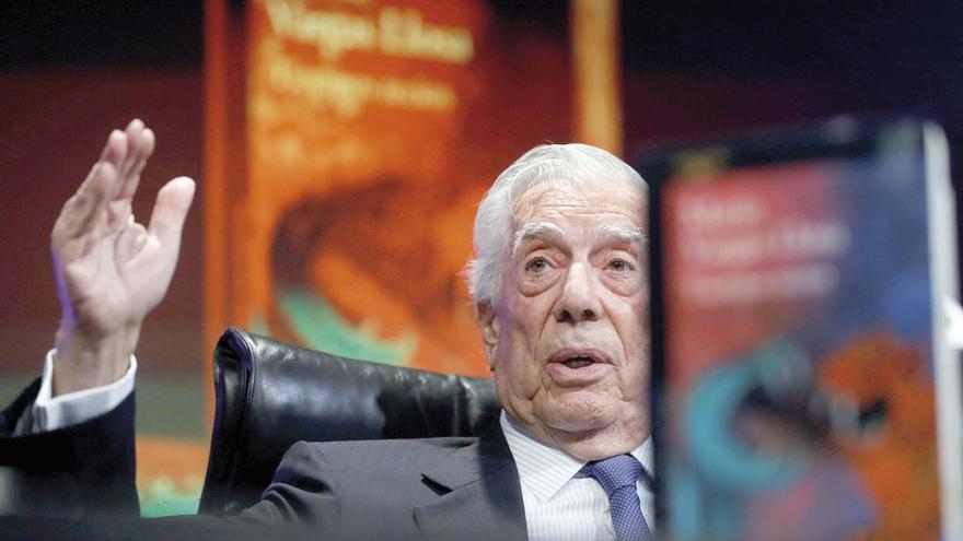 Mario Vargas Llosa, ayer en Madrid. // Juan Carlos Hidalgo