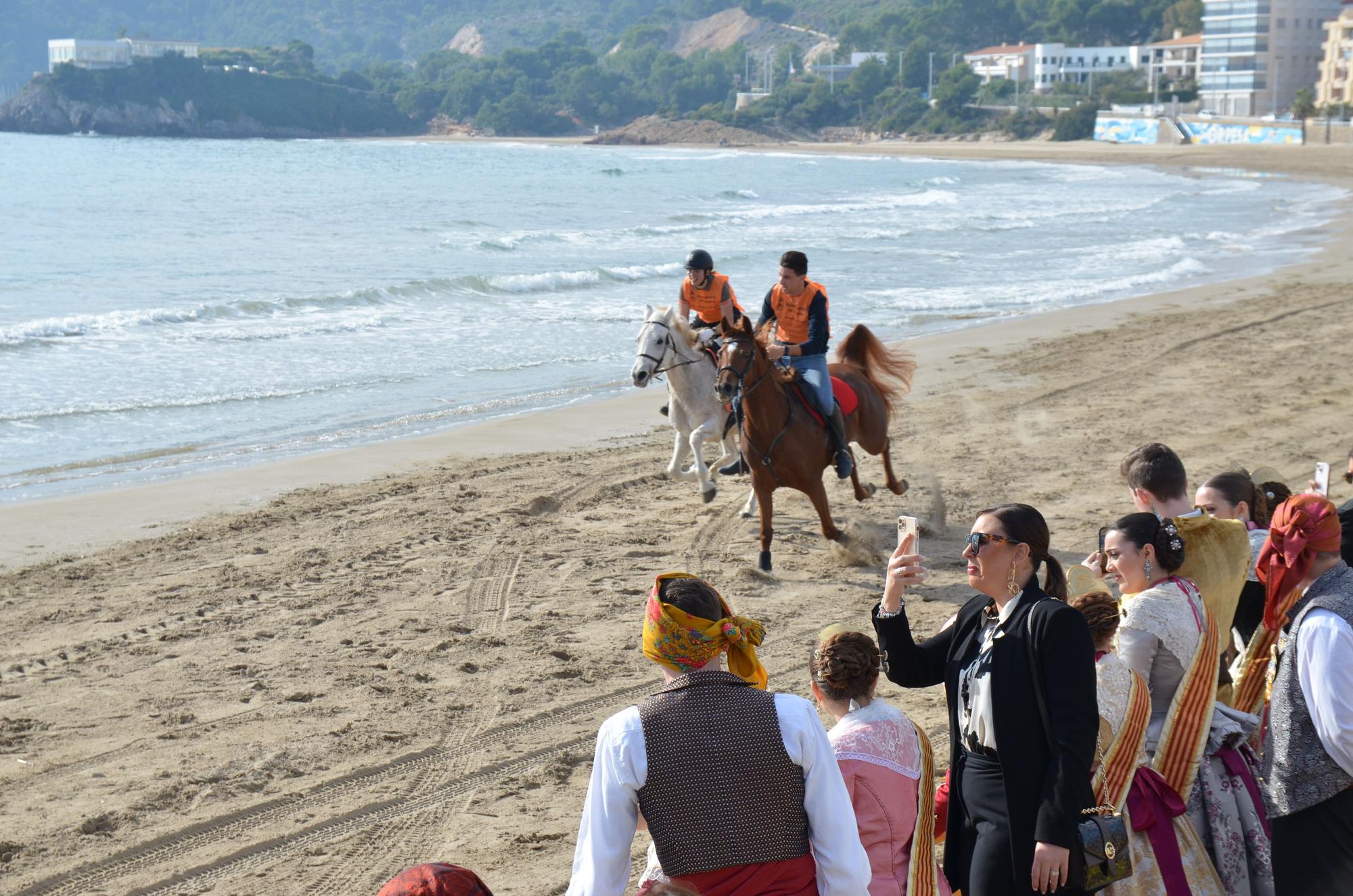 Las imágenes más vistosas de la carrera de caballos y burros de Orpesa