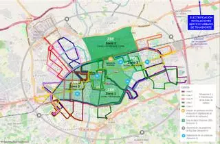 Elche restringirá el uso de vehículos sobre una superficie de 536 hectáreas del centro, El Pla, Altabix y El Raval en 2023