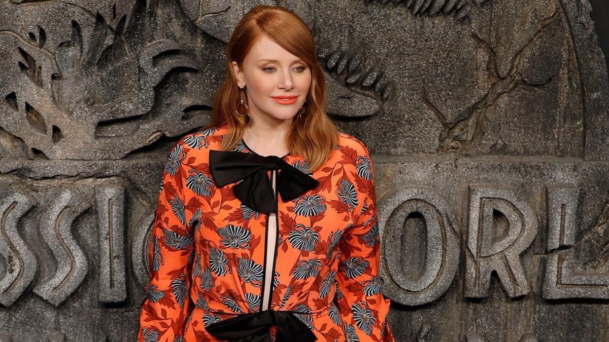 La actriz Bryce Dallas Howard, a su llegada al estreno de 'Jurassic Worl