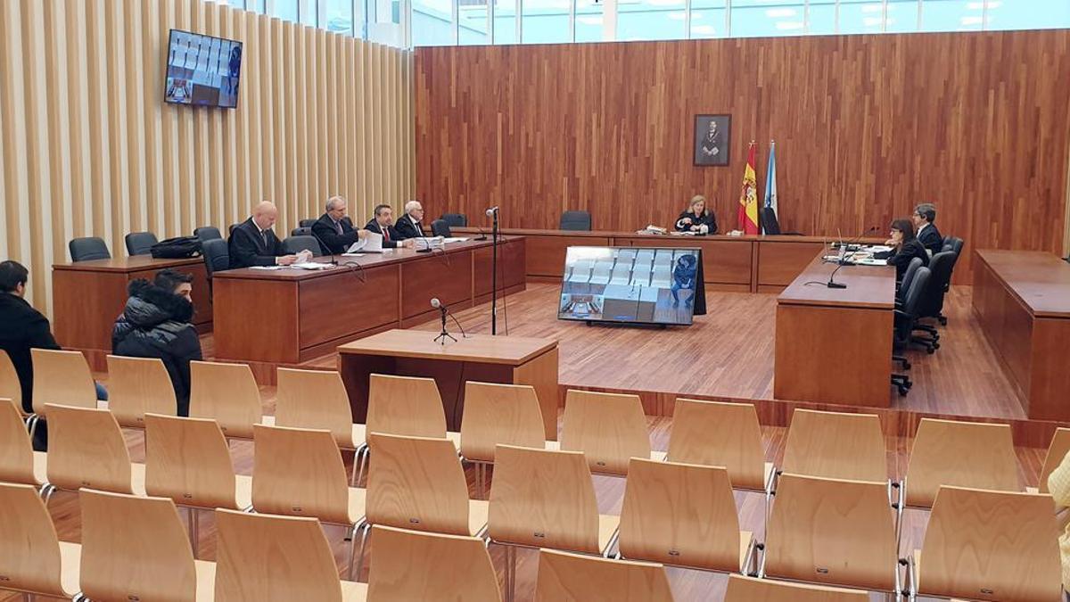 Celebración de un juicio en la Ciudad de la Justicia de Vigo.