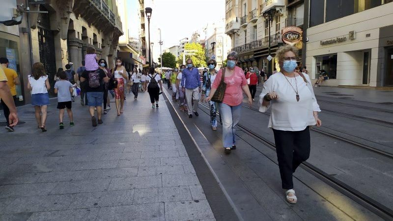 Manifestación en contra del hospital privado