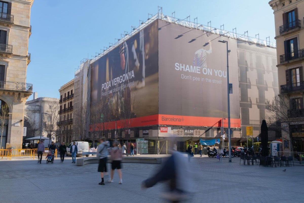 La campaña 'Poca Vergonya' del Ayuntamiento de Barcelona.
