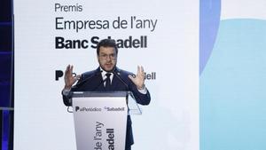 Aragonès reclama ante los empresarios mantener la autoestima