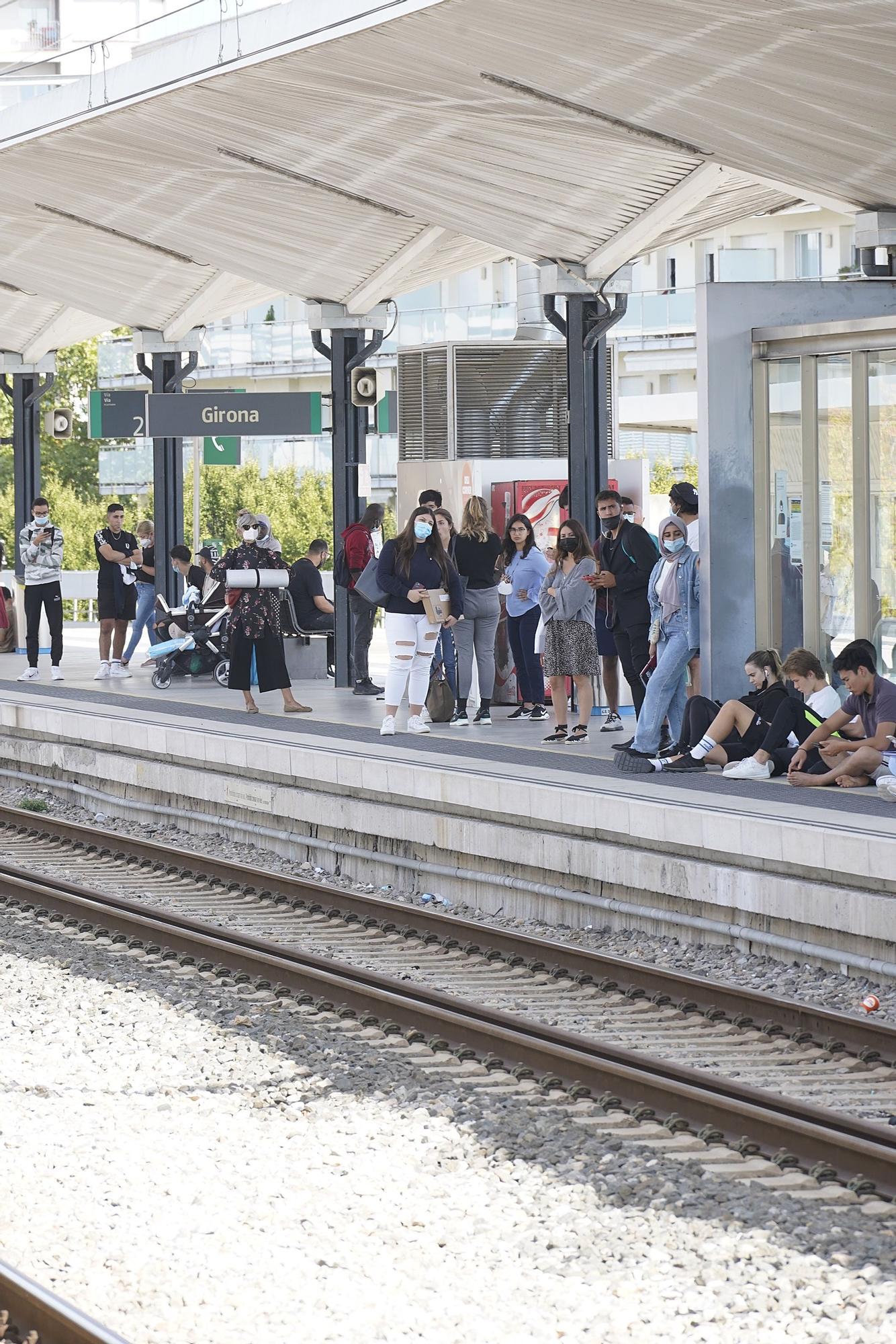 La vaga de Renfe porta el caos ferroviari a Girona