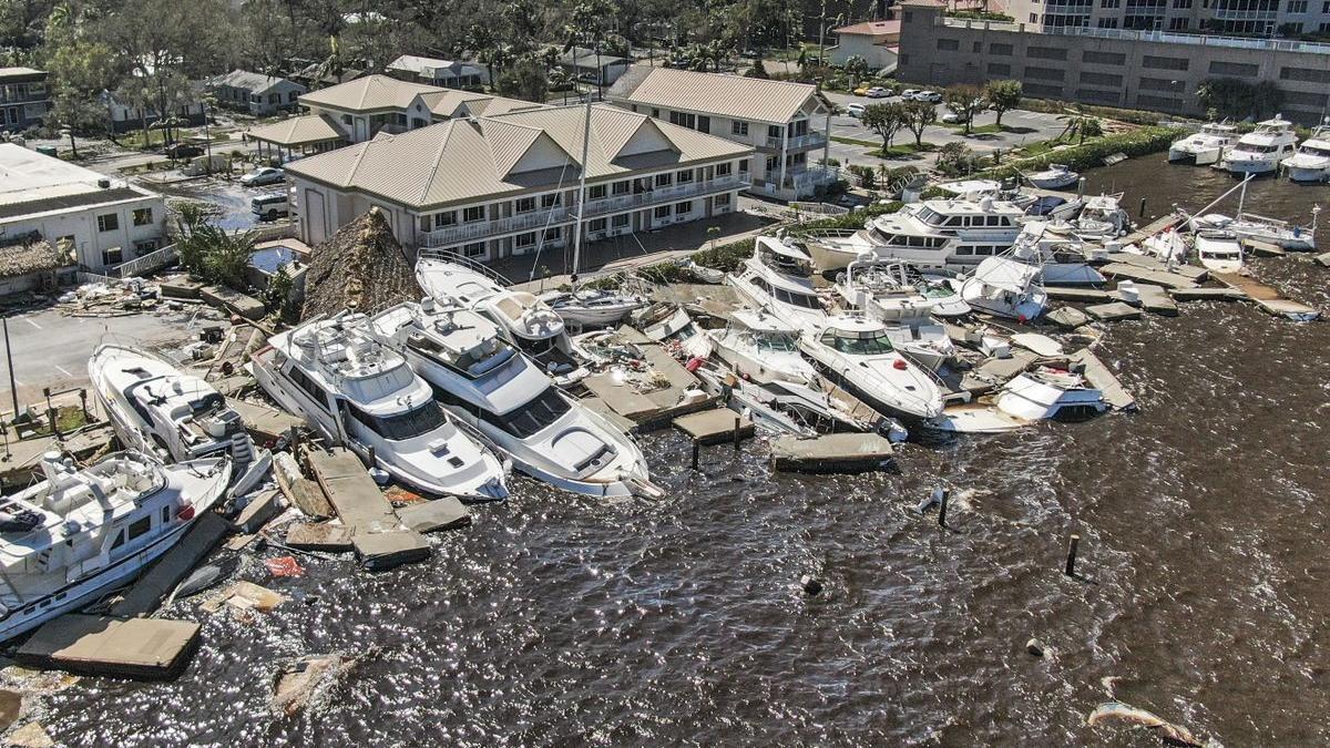 Destrucción provocada por Ian a su paso por Florida.